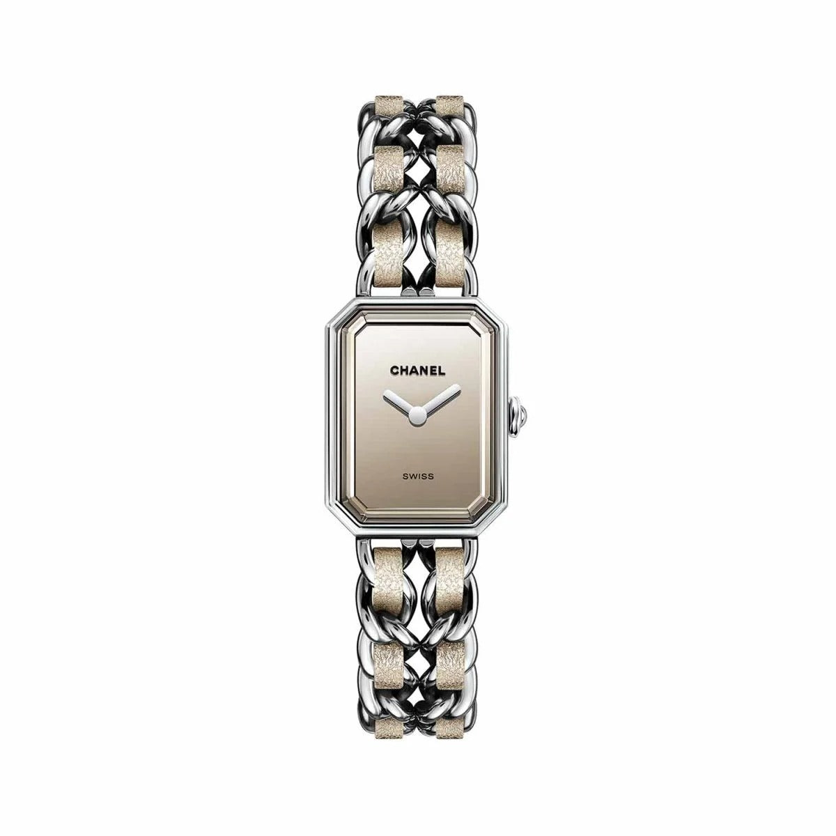 Elegant Chain Bracelet Watch – Chanel Style Gold & Silver