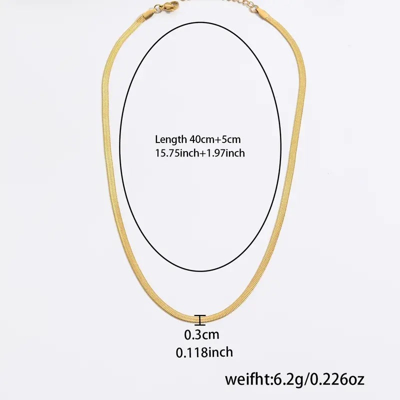 Collier à chaîne en os