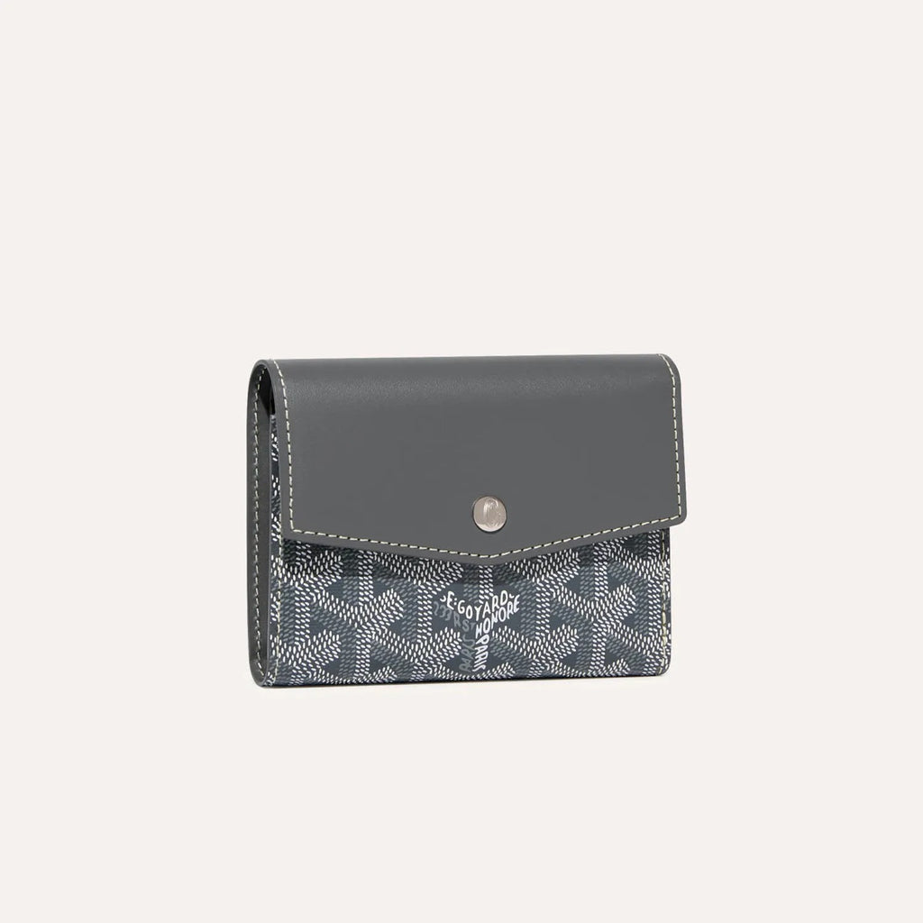 Luxury Grey Compact Card Holder Wallet