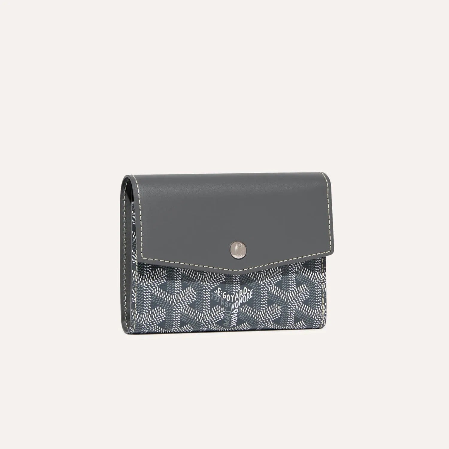 Luxury Grey Compact Card Holder Wallet