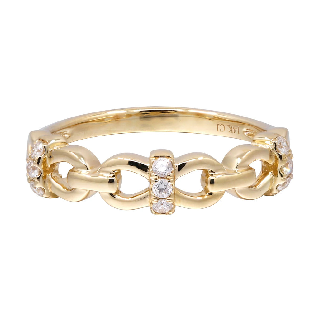 Elegant Gold Chain Ring