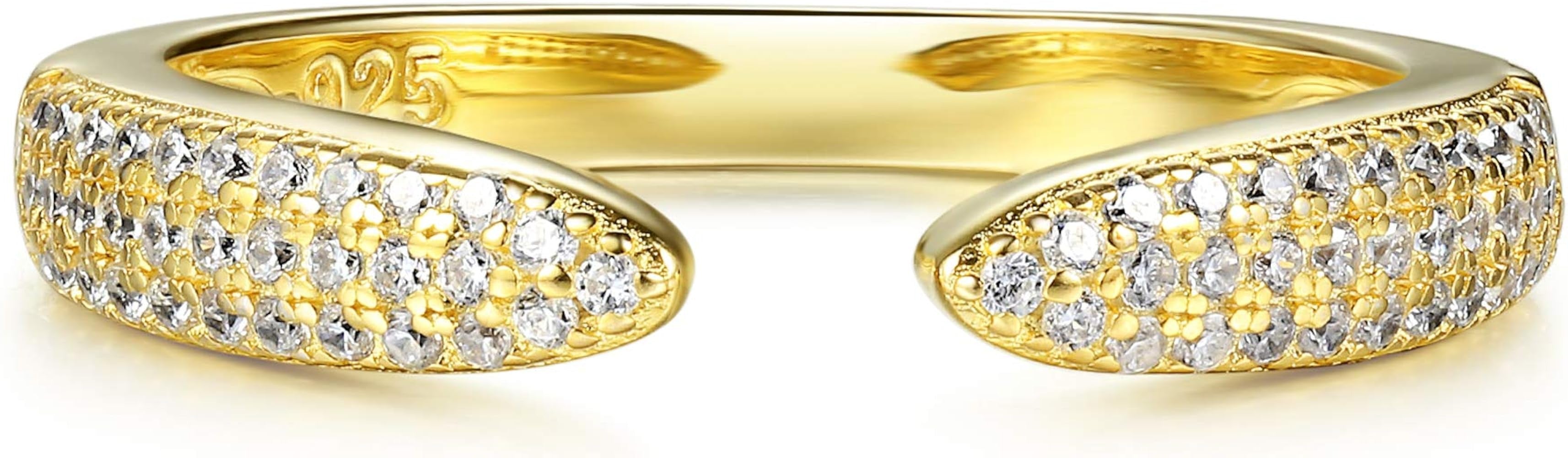 Elegant Gold Adjustable Ring