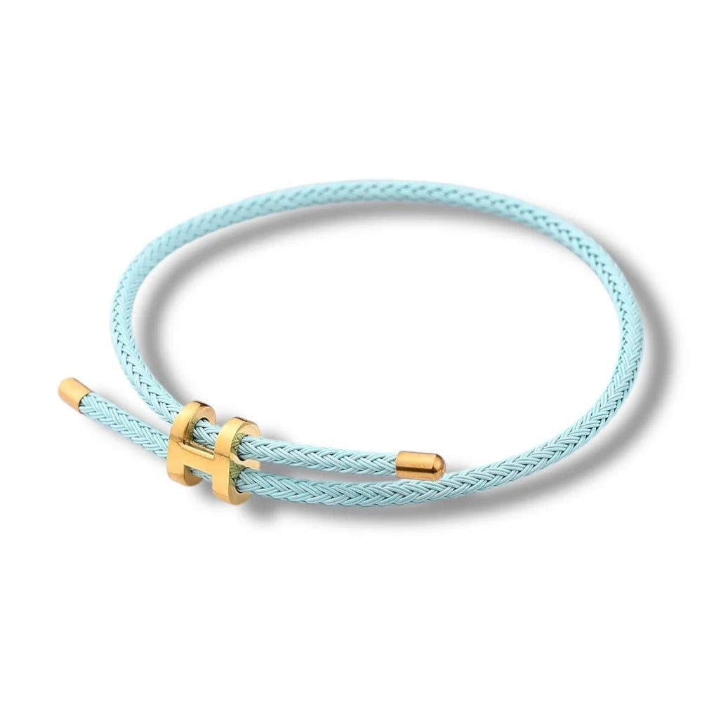 Luxury Rope Bracelet – Adjustable Stainless Steel (Multiple Colors)