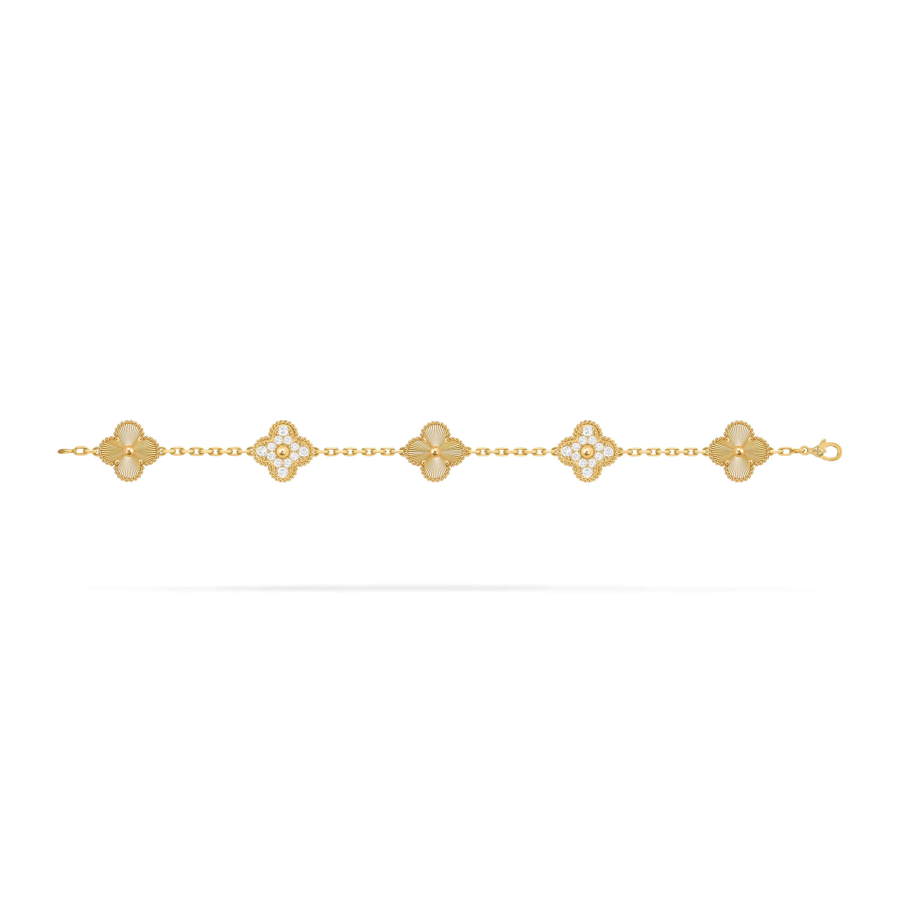 Golden Clover Chain Bracelet