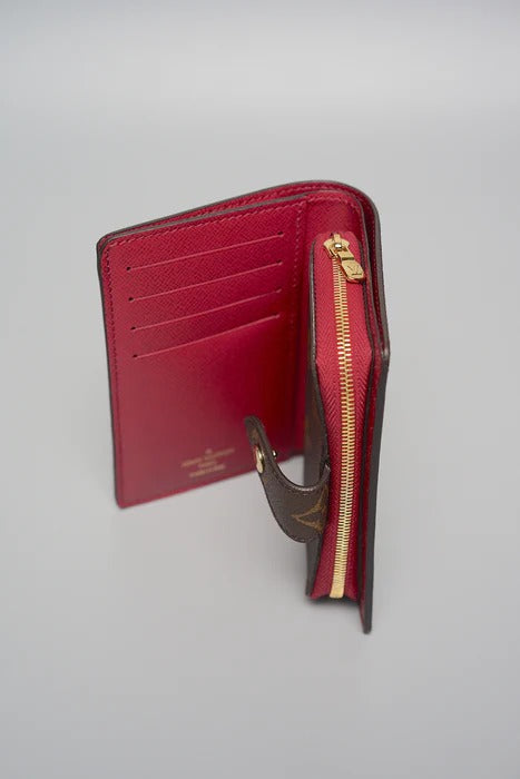 Elegant Red Checkered Women’s Wallet
